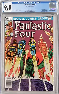 Buy 4️⃣fantastic Four #232 Cgc 9.8*1981 Marvel*1st John Byrne Issue*newsstand*1004🔥 • 186.01£