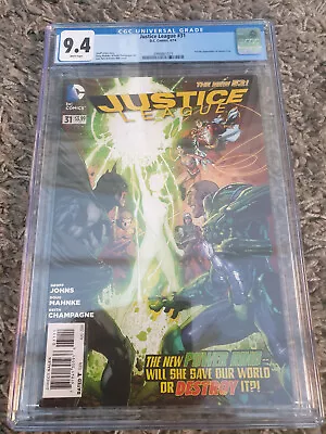 Buy Justice League 31 CGC 9.4 *DC, Jessica Cruz Power Ring, 2014, UK Seller* • 69.99£