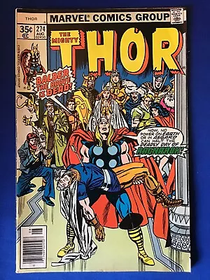 Buy Thor #274 (1978) “Death” Of Balder The Brave; Newsstand; Marvel Comics; FN/VF • 11.82£