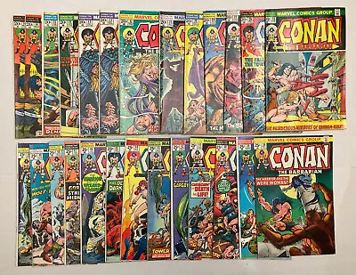 Buy Conan The Barbarian #25 - 50 Lot 24 Issues JOHN BUSCEMA, Marvel 1973-75 GD/VG • 44.26£