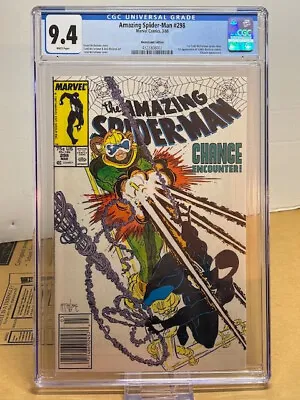 Buy Amazing Spider-Man #298 CGC 9.4, WP, NEWSSTAND 1st McFarlane Art, 1st Edie Brock • 121.64£