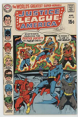 Buy Justice League Of America 82 DC 1970 VG Superman Flash Hawkman Batman • 11.89£