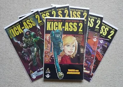 Buy Kick-Ass 2 #1, #2, #3, #4, #5, #6 & #7 Complete Series VFN (2010/2) Marvel Icon • 20£