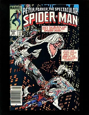 Buy Spectacular Spider-Man #90 (News) VFNM 1st Black Costume/Venom Black Cat Vision • 47.93£