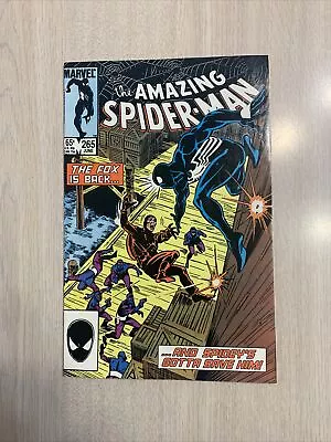 Buy Amazing Spider-man 265 Vf/nm White Pages 1985 Ist Silver Sable Defalco & Frenz • 40.55£