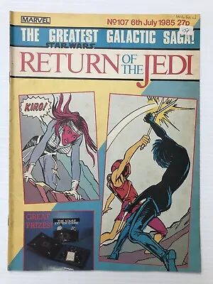 Buy STAR WARS WEEKLY MAGAZINE Marvel Uk RETURN OF THE JEDI.  #107 VINTAGE . 1985 • 3£