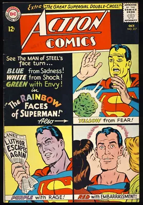 Buy ACTION COMICS #317 1964 FN+ SUPERMAN  Superman's Rainbow Face  RED KRYPTONITE • 27.66£