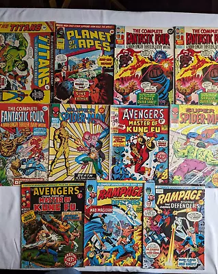 Buy Avengers - Spider Man - Fantastic Four - UK Comics - 11 Issues - Marvel Comics • 5£