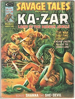 Buy Savage Tales KA-ZAR Magazine #8 - The Billion Year War! (2) • 6.39£
