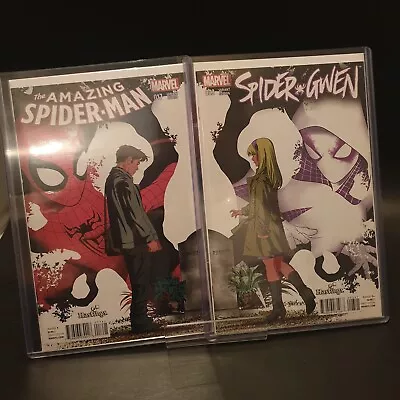 Buy Amazing Spider-Man #17 And Spider Gwen #3 Hastings Variant  connecting Covers... • 65£