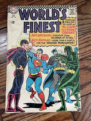 Buy World's Finest #159 G+ Dc Silver Age Comic 1966 • 7.90£