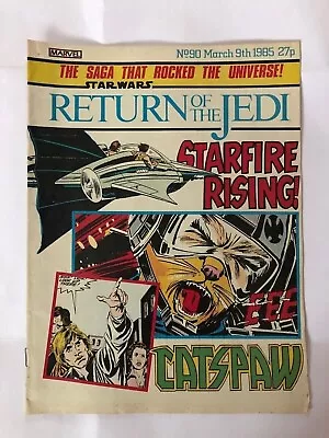 Buy STAR WARS RETURN OF THE JEDI #90 9th March 1985 Marvel Comic Weekly Magazine • 2.89£