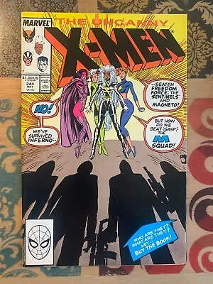 Buy The Uncanny X-Men #244 - May 1989 - Vol.1 - Direct Edition - Major Key - (6561) • 27.18£