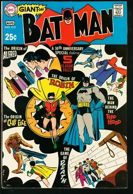 Buy Batman #213  1969 - DC  -VF- - Comic Book • 191.74£