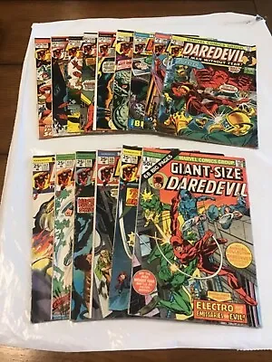 Buy Lot Of (15) Marvel Comics Daredevil #101-104 #106-110 #112-116 & Giant Size #1 • 161.93£
