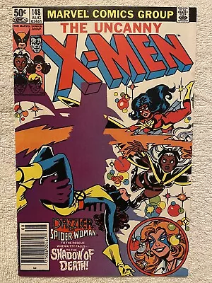Buy Uncanny X-Men 148, VF 8.0, Marvel 1981, Newsstand! Dazzler, Spider Woman • 17.77£