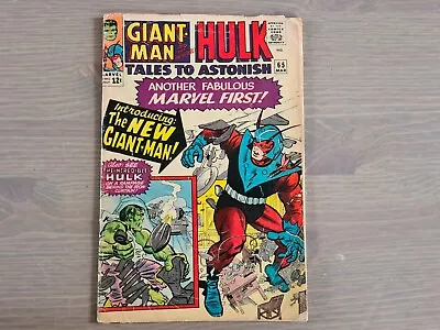 Buy Tales To Astonish Comic - Giant Man And The Incredible Hulk No. 65 • 47£