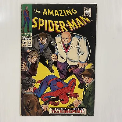 Buy Amazing Spider-Man #51 1967 2nd App. Kingpin VG Cent Copy Raw Comic • 150£