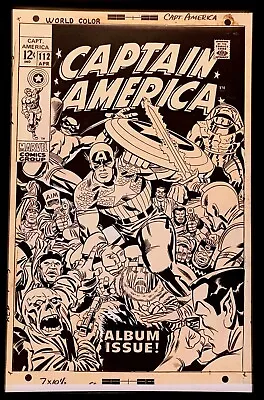Buy Captain America #112 By Jack Kirby 11x17 FRAMED Original Art Poster Marvel Comic • 47.92£