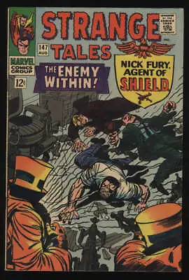 Buy Strange Tales #147 VF- 7.5 OW Pgs Doctor Strange Dr Nick Fury SHIELD Marvel • 32.13£