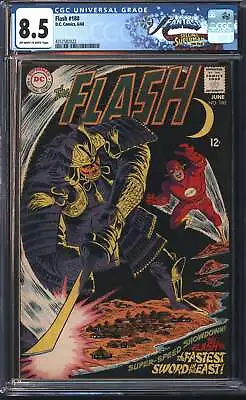 Buy D.C Comics Flash 180 6/68 FANTAST CGC 8.5 Off White To White Pages • 108.67£