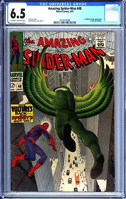 Buy Amazing Spider-man #48 (1967) - CGC 6.5 - FIRST BLACKIE DRAGO AS VULTURE • 114.99£