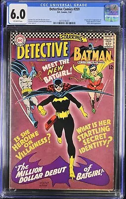 Buy Detective Comics #359 CGC FN 6.0 1st Appearance Batgirl (Barbara Gordon)! • 789.82£