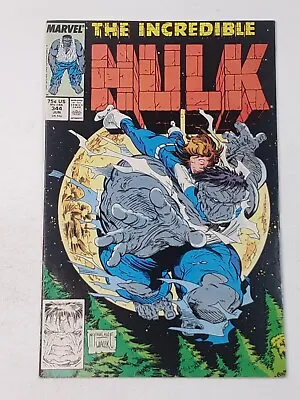 Buy The Incredible Hulk 344 DIRECT Marvel Comics Todd McFarlane Copper Age 1988 VF+ • 27.70£