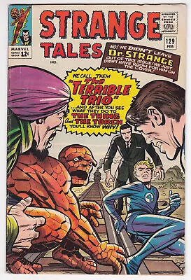 Buy Strange Tales #129 Very Good-Fine 5.0 Human Torch Thing Doctor Strange 1965 • 26.08£