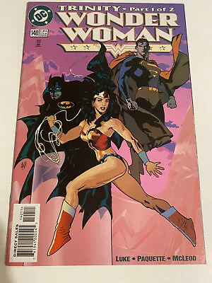Buy Wonder Woman #140 (DC 1999) Adam Hughes Trinity Cover Superman! Batman! VFN+ NM- • 18.99£