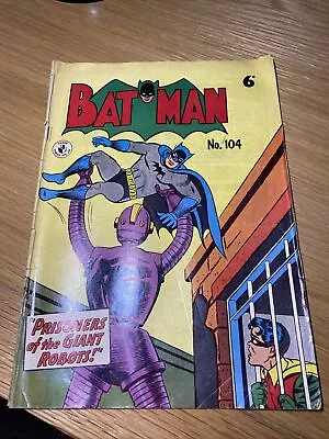 Buy Batman No. 184 Prisoners Of The Giant Robots 1958 (AUS) • 0.99£