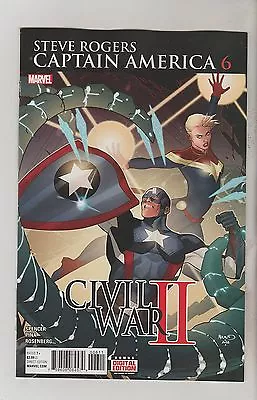 Buy Marvel Comics Steve Rogers Captain America #6 December 2016 1st Print Nm • 4.65£