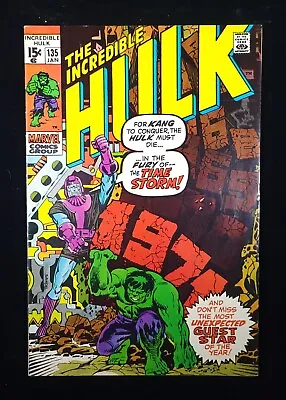 Buy The Incredible Hulk #135! Kang The Conquerer! Fn- (5.5) 1971 Marvel Comics • 23.83£
