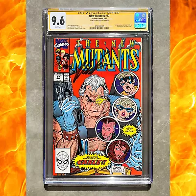 Buy 🔥 New Mutants #87 CGC 9.6 SS Signed By Rob Liefeld – 1st Appearance Of Cable 🔥 • 317.74£