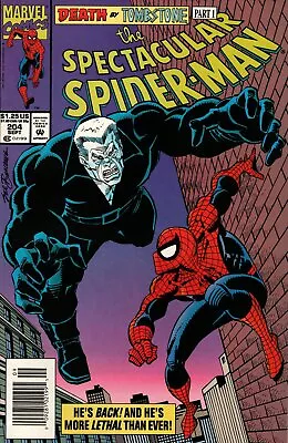 Buy The Spectacular Spider-Man #204 Newsstand Cover (1976-1998) Marvel Comics • 2.73£