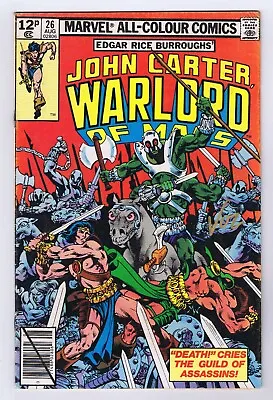 Buy John Carter Warlord Of Mars #26 GD Signed W/COA Mike Vosburg 1979 Marvel Comics • 22.49£