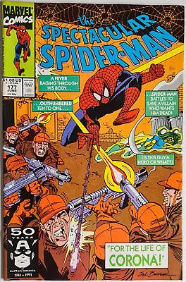 Buy Spectacular Spider-Man #177 (06/1991) - 2nd Corona F/VF - Marvel • 5.59£