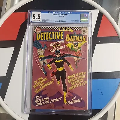 Buy DC Detective Comics #359 1st Batgirl CGC 5.5 OW-W Batman Barbara Gordon KEY • 710.92£