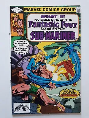 Buy WHAT IF #21 (Vol 1) - Invisible Girl Married Sub Mariner - HIGH GRADE VF/NM • 4£