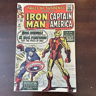 Buy Tales Of Suspense #59 (1964) - 1st Captain America Solo Story! Iron Man! • 67.40£