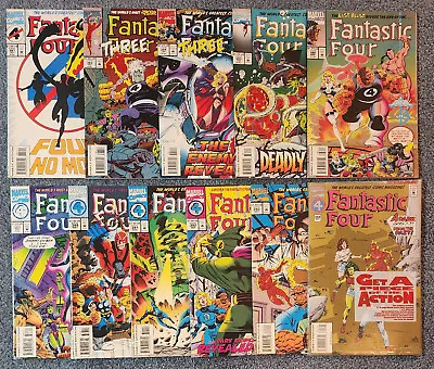 Buy Fantastic Four Lot Of 11 #381,383-388,391-394  Marvel Comics 1993-94 NM- To NM • 39.58£
