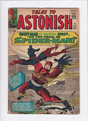 Buy Tales To Astonish #57 [1964 Vg-]  On The Trail Of Spider-man!  • 79.15£