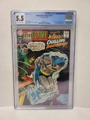 Buy CGC 5.5 Detective Comics #373, 2nd Appearance Of Mr. Freeze, Silver Age Issue DC • 260.27£