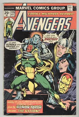 Buy Avengers #135 May 1975 G/VG Starlin Ultron Cover • 4.73£