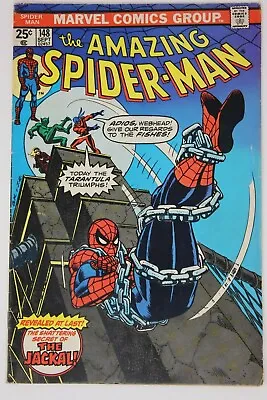 Buy 1975 Marvel Bronze Age The AMAZING SPIDER-MAN Comic Book No. 148 Jackal • 18.94£
