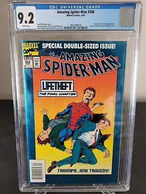 Buy Amazing Spider-man #388 Cgc 9.2 Graded Marvel Comics Double-sized! Htf Newsstand • 18.96£