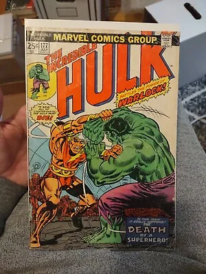 Buy Incredible Hulk #177 1st Death Adam Warlock! Black Bolt! Marvel 1974 • 7.90£