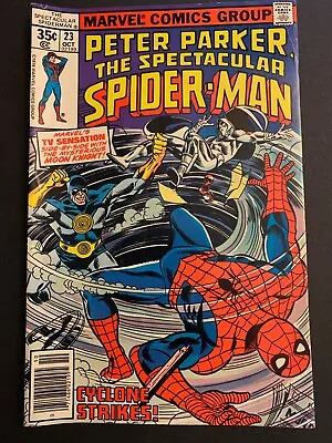 Buy Spectacular Spider-Man 23 VG+ -- Moon Knight App. Marvel 1978 • 7.10£