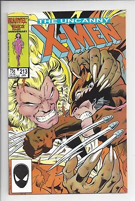 Buy Uncanny X-Men #213 NM (9.4) 1987 - Classic Sabretooth Vs Wolverine • 27.71£
