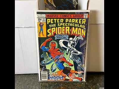 Buy Spectacular Spider-Man #22 | Marvel 1978 | 1st Moon Knight Meeting | • 19.71£